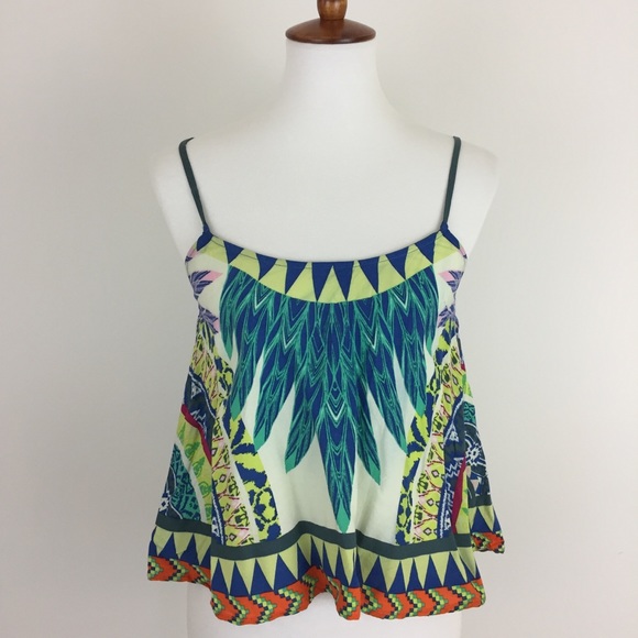 Flying Tomato Tops - Flying Tomato Multicolored Tribal Print Tank